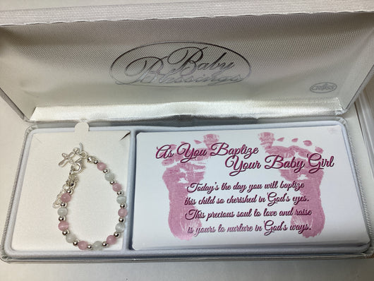 Baptize Bracelet For Baby Girl