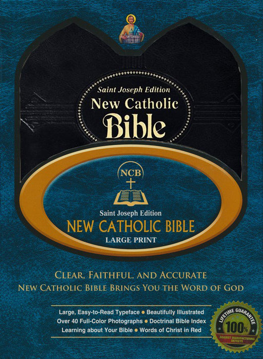 Saint Joseph New Catholic Bible Black Gift Edition Large Print