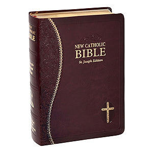 Saint Joseph New Catholic Bible - (Personal Size) Burgundy