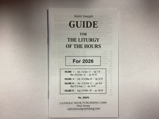 Saint Joseph Guide for the Liturgy of the Hours 2026