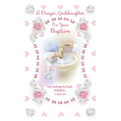 Greeting Card - Goddaughter Baptism