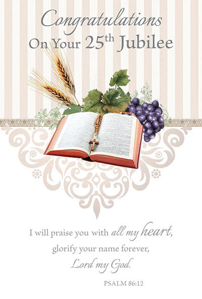 Congratulations on your 25th Jubilee