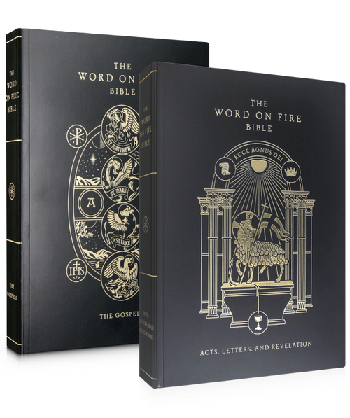 Word on Fire Bible Volumes 1 (The Gospels) and 2 (Acts, Letters, and Revelation) Bundle — Paperback