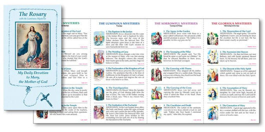 The Rosary with the Luminous Mysteries - Folder Card