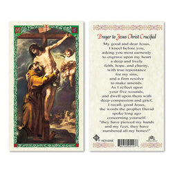 Christ Crucified Prayer Card