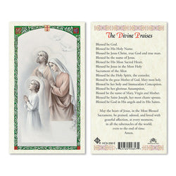 Divine Praises Prayer Card