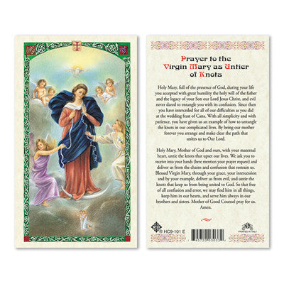 Our Lady Undoer of Knots Prayer Card