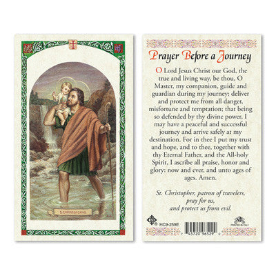 Saint Christopher Prayer before a Journey