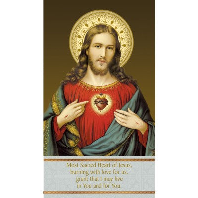 An Act of Spiritual Communion Cardboard Prayer Card