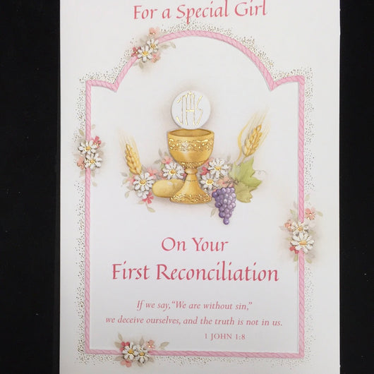 Greeting Card - For a Special Girl on You First Reconciliation