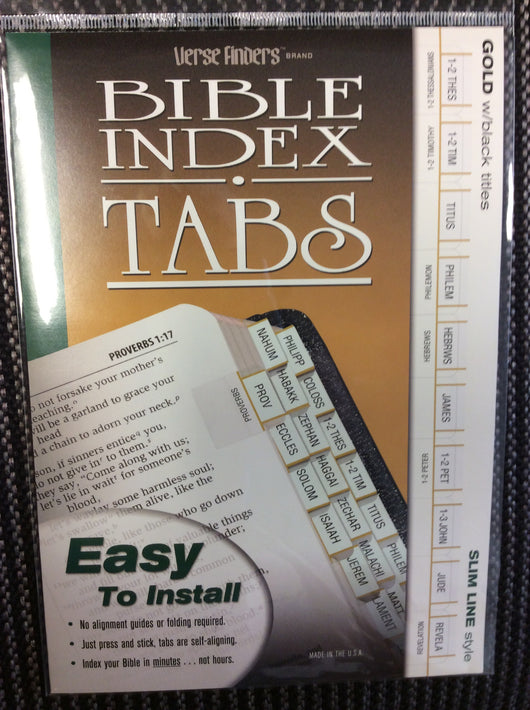 Bible Index Tabs - Protestant Version