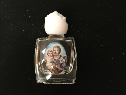 Saint Joseph Empty Holy Water Glass Bottle 1/2 oz.