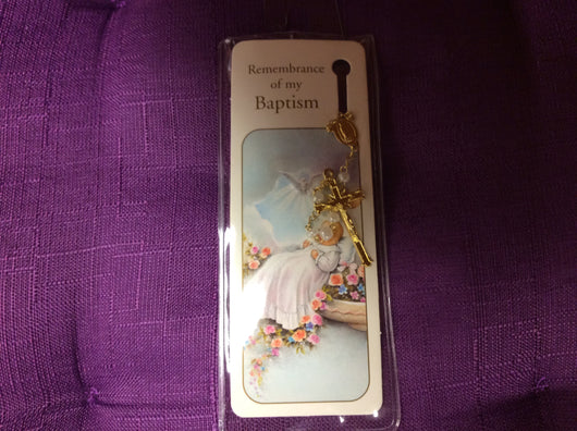 Baptism Bookmark Remembrance of
