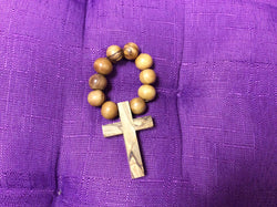 Olivewood Single Decade Finger Rosary