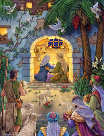 Christmas Cards, pack of 10, Nativity