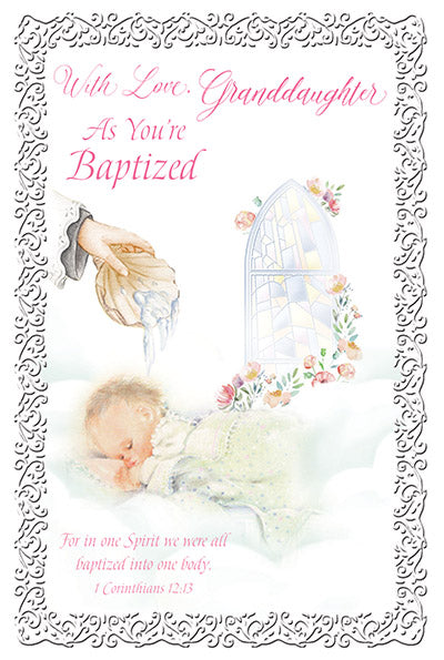 With Love Granddaughter as you are Baptized