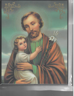 Saint Joseph with Child Jesus - Large Plaque