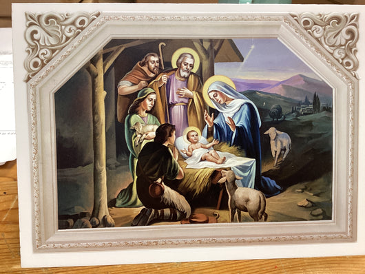Nativity Christmas Card single