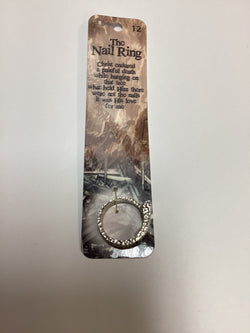 Hand Polished Pewter Nail Ring - Size 12