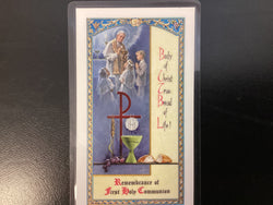 My First Holy Communion Prayer Card