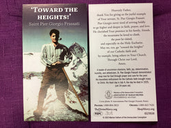 Saint Pier Giorgio Frassati Prayer Card