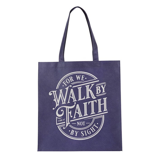 Tote Bag For We Walk By Faith 2 Cor 5:7