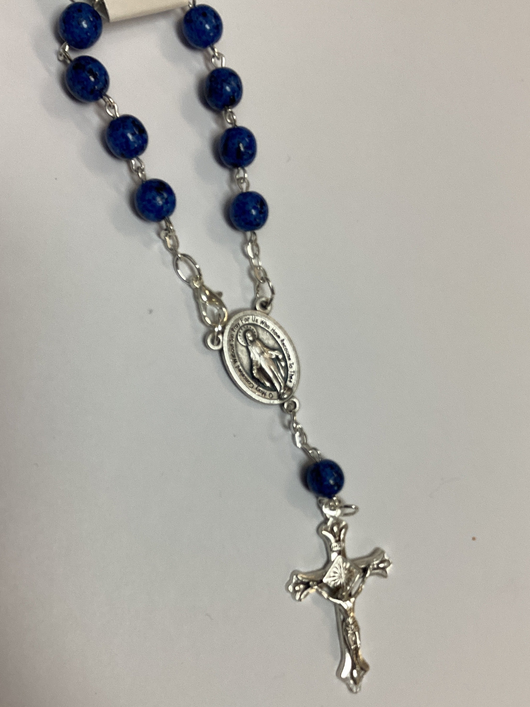 Auto Decade Rosary - Blue