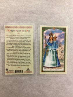 A Prayer in a Special Time of Need Prayer Card