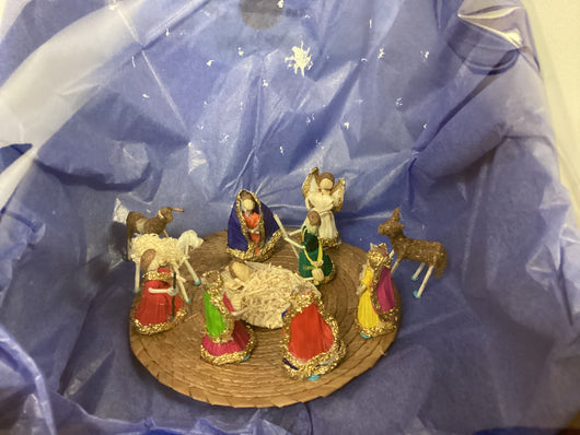 Artisan Miniature Nativity Scene