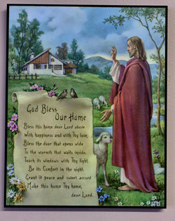 God Bless Our Home - Large Plaque