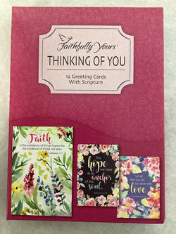 Faithfully Yours Boxed Thinking of You Cards