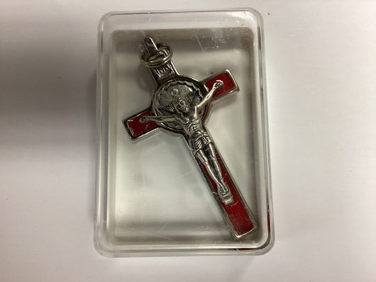 Holy Spirit Medal Cross 3 in. Pendant