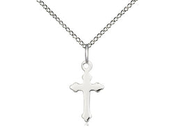 Bliss Sterling Silver Polished Cross on Chain