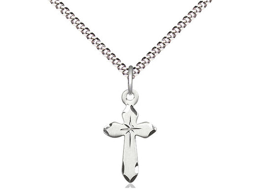 Engraved Cross with 18”Chain
