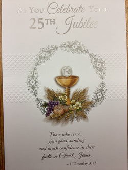 As you celebrate your 25th Jubilee