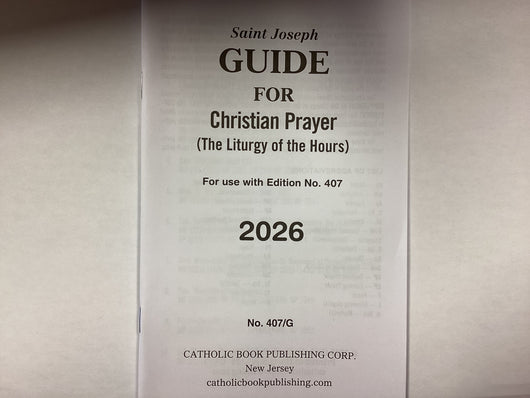 Saint Joseph Guide for Christian Prayer 2026 large print