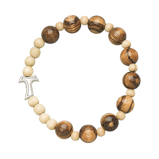 OCI Wooden Elastic with Tao Cross Bracelet