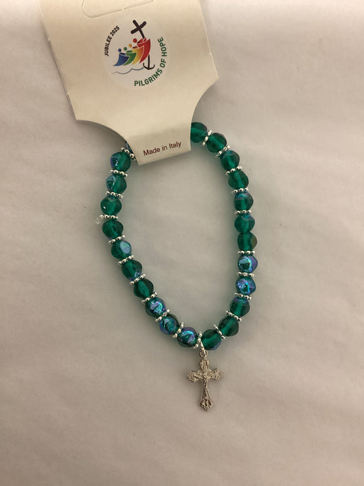 Jubilee 2025 - Pilgrims of Hope Emerald Bracelet