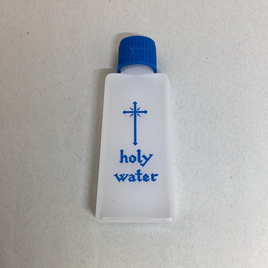 Plastic Holy Water Rectangular Bottle - 1oz