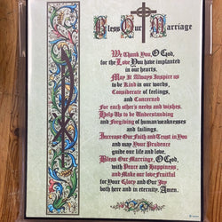 Bless Our Marriage - Large Plaque