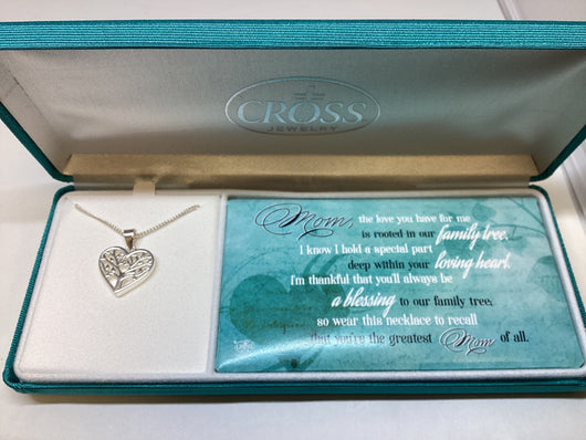 Necklace Mom Heart of Family Tree