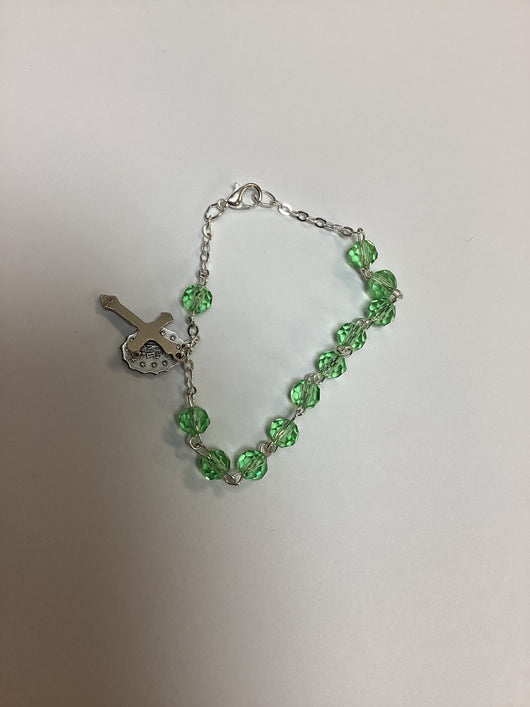 Birthstone Rosary Bracelet - August