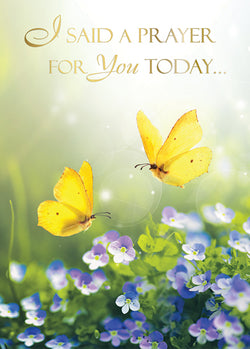 I Said A Prayer For You Today (Gold Foil) Greeting Card