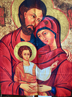Icon Tapestry of the Holy Family 38” x 27”