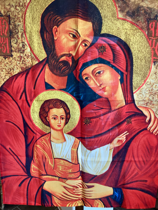 Icon Tapestry of the Holy Family 38” x 27”