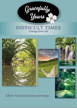 Difficult Times Courage From God Greeting Card Box
