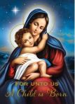 A Child is Born Christmas Card box of 25