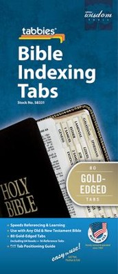 Bible Index Tabs - Protestant Version