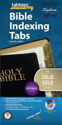 Bible Index Tabs - Catholic Version