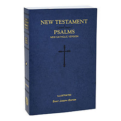 New Testament and Psalms - NCB, Illustrated, Blue